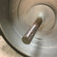Used Rubber Roller, Dimensions: 8" Wide x 16" Diameter, Shaft Diameter: 1"