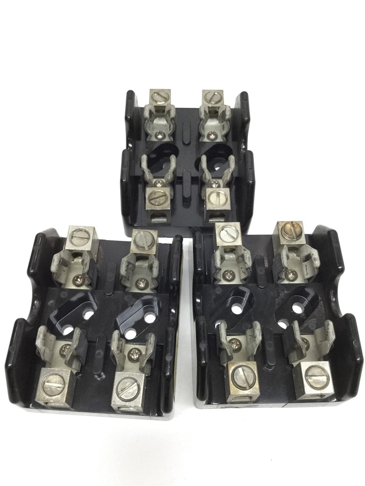 Used Lot of 3 Bussmann T60030-2CR Fuseholder 2-Pole 30A 600VAC 60C/75C Class T