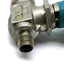 Used Hoke 7122G4Y Flomite Ball Valve 2-Way Panel Mount 7/16"-20 Connectors 1500psi SS