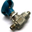 Used Hoke 7122G4Y Flomite Ball Valve 2-Way Panel Mount 7/16"-20 Connectors 1500psi SS