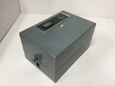Used Allen Bradley 592-B0V16 Overload Relay, 3-Pole, 120-600V, In 592-BAV16 Enclosure