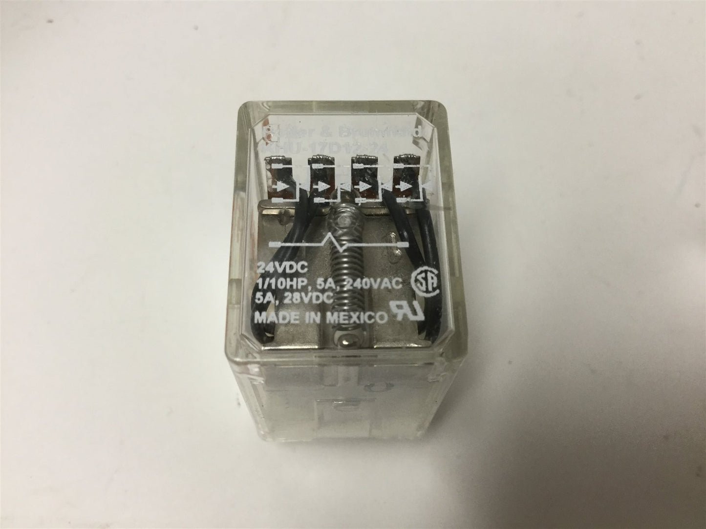 Used Lot of 2 Potter & Brumfield KHU-17D12-24 Relays, 4PDT, Coil Voltage: 24VDC