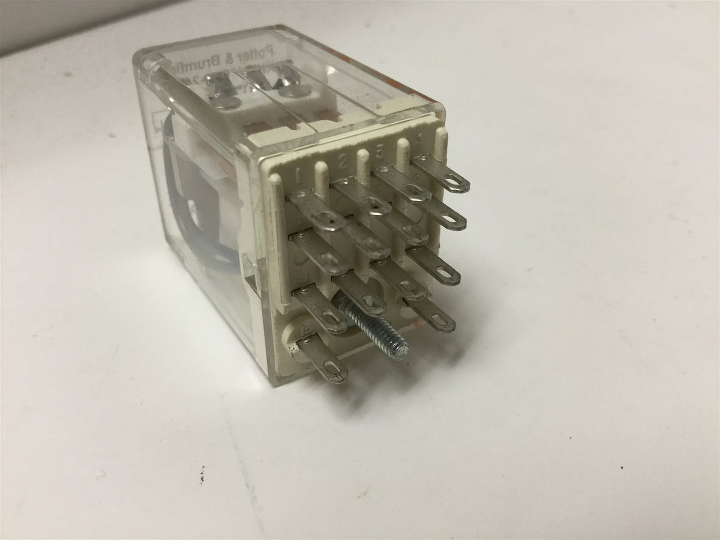 Used Lot of 2 Potter & Brumfield KHU-17D12-24 Relays, 4PDT, Coil Voltage: 24VDC