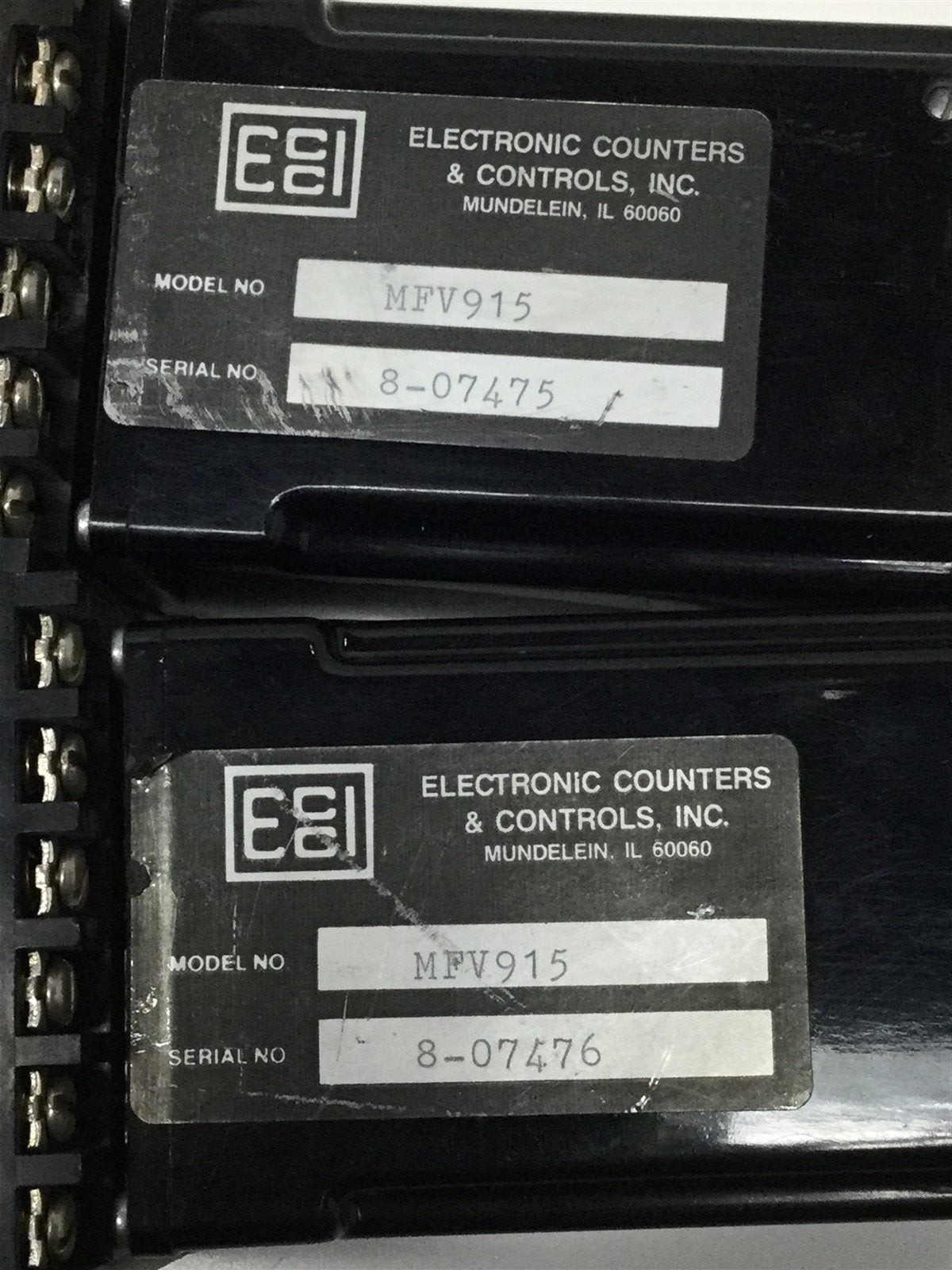 Used Lot of ECCI MFV915 & MFV815 Converter Relays Current, 10VDC Output w/Base Socket