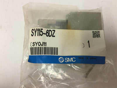 New SMC SY115-6DZ Solenoid Valve, 3-Port, Voltage: 12VDC, Pressure: 0-0.7MPa