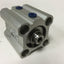 Used SMC NCQ2WB25-15D-XB6 Compact Double Rod Cylinder, Bore: 25mm, Stroke: 15mm