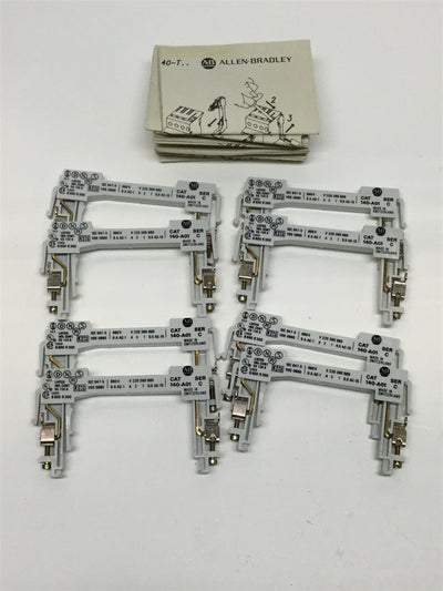 New – Open box Lot of 8 New Allen Bradley 140-A01 Series C Auxiliary Contacts 660V