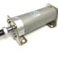 New SMC CG1LN63TN-100Z Double Acting Cylinder Pressure: 145 PSI, Ports: 1/4" NPT