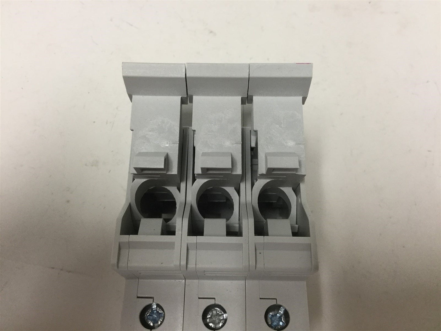 Used ETI VLC10 3-Pole Fuse Holder, Rating: 3W 32A 690VAC, DIN Rail Mounting