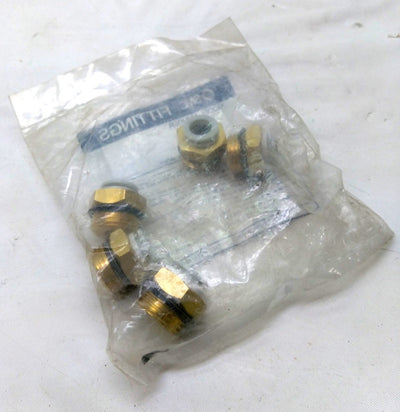 New Lot of 5 SMC KQ2H10-U04 Straight Male Connector, 1.0 MPa, 1/2"NPT, 10mm Tube
