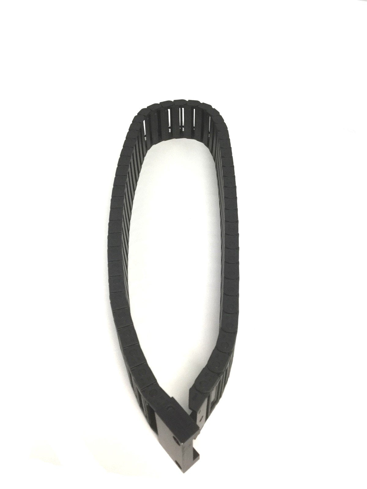 Used Igus 07-50-028 Energy Chain Bend Radius: 28mm (R28), Length: 41", In-Width: 50mm