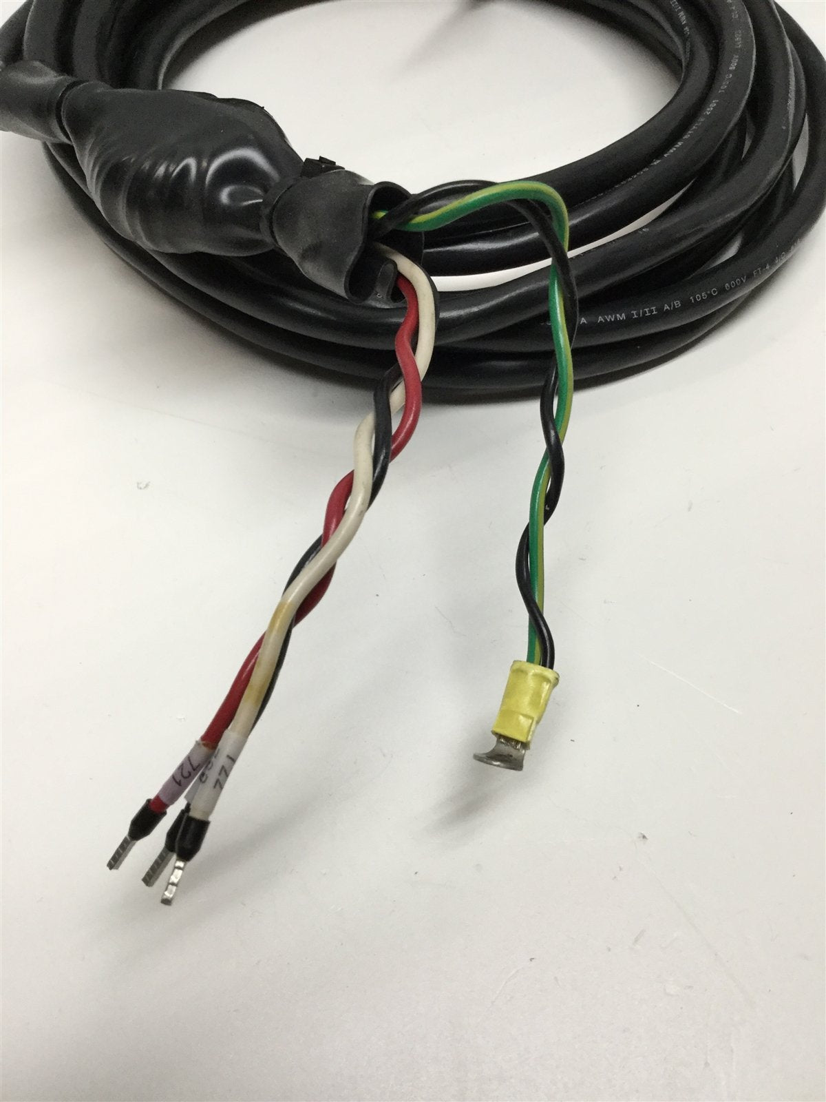 Used Aerotech 630C1789-1 Rev C PMCHPD-20 Brushless Servo Motor Power Cable 20ft