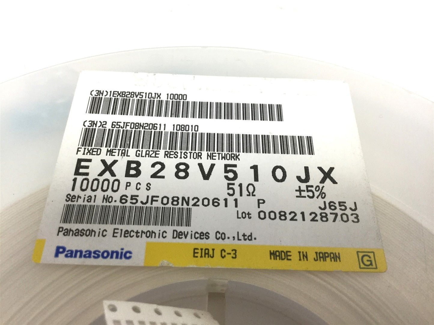 Used Lot of 7000 Panasonic EXB28V510JX Fixed Network Resistors, 51 Ohm, 4 Elements