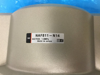 New SMC NAF811-N14 Pneumatic Filter, Ports: 1.5" NPT, Pressure Rating: 1.0MPa