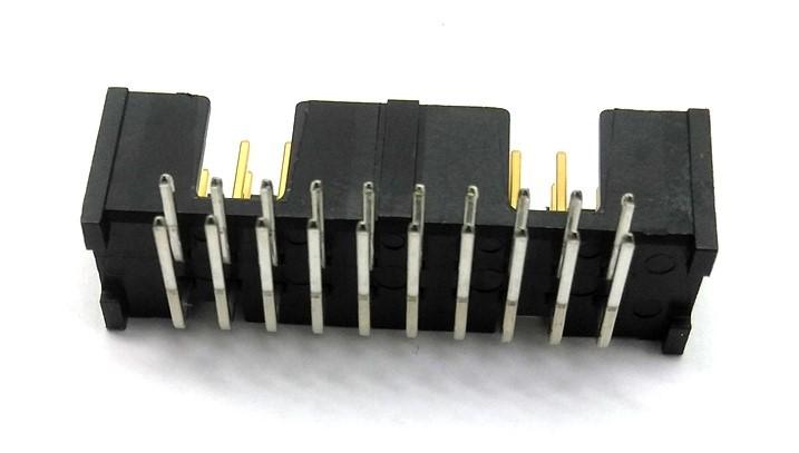 New Lot of 19 New AMP 103311-5 Right Angle 2 Row 20 Pin Header, .1" Gold Plated Pins