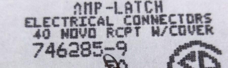 New Lot of 25 New AMP 746285-9 2 Row 40 Pin Receptacle /w Cover .1" Gold Plated Pins