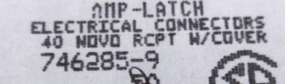 New Lot of 25 New AMP 746285-9 2 Row 40 Pin Receptacle /w Cover .1" Gold Plated Pins