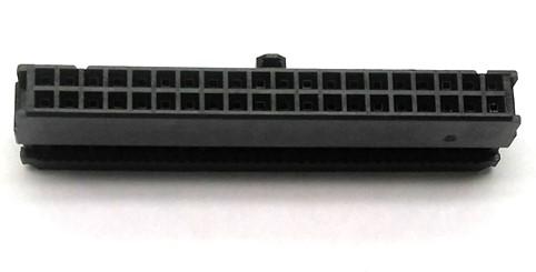 New Lot of 25 New AMP 746285-9 2 Row 40 Pin Receptacle /w Cover .1" Gold Plated Pins