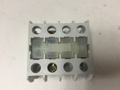Used Cutler Hammer C320KGT8 Auxiliary Contact Block, 1-Pole, N/C Contact, 6A 600V