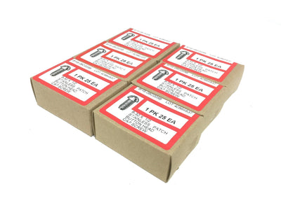 New Lot of 6 New BHS-08C008B 25 Pack Stainless Patch Button Head Cap Screw 8-32x1/2