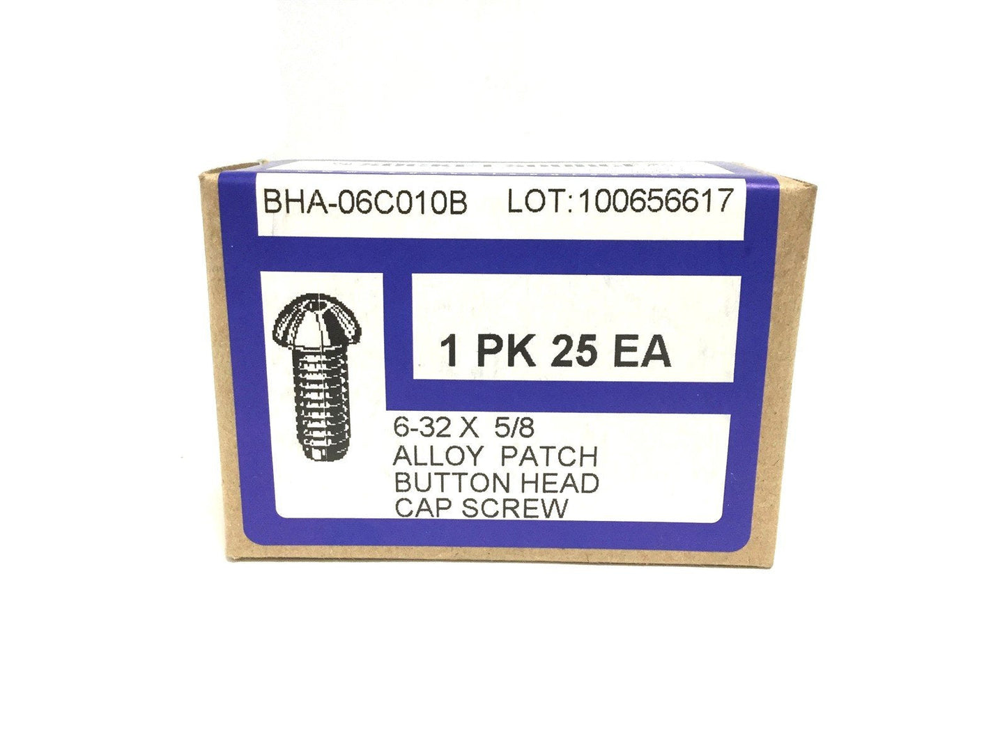 New Lot of 3 New BHA-06C010B 25 Pack Alloy Patch Button Head Cap Screw 6-32x5/8