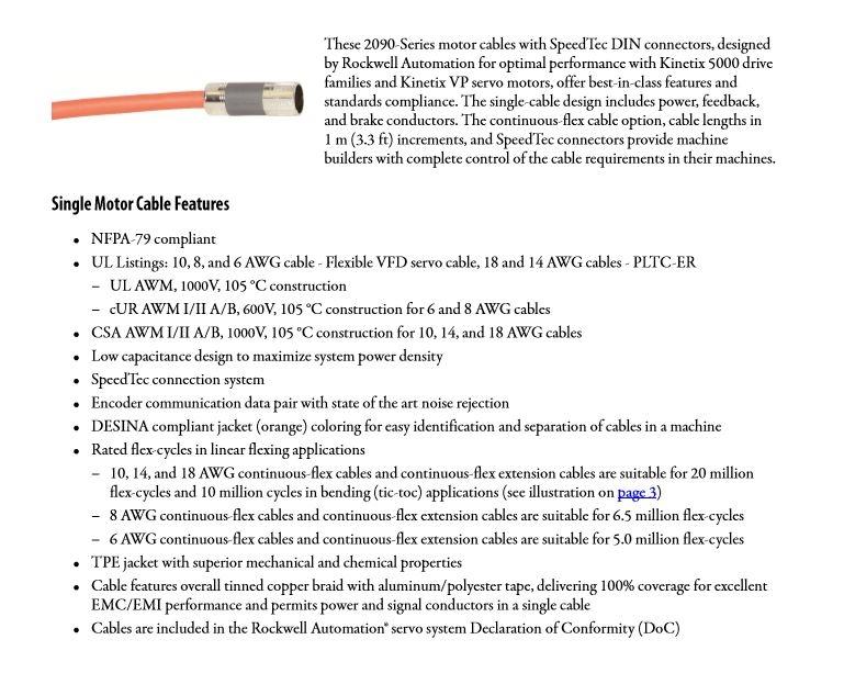 Used AB 2090 PLTC-ER Multi-Conductor Shielded Core Cable 18/4+22/4 600V UV Oil 20ft