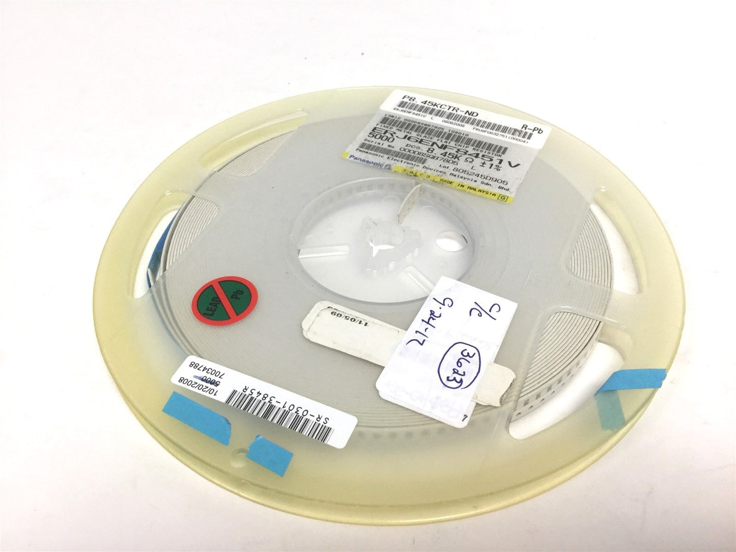 New Lot of 3400 New Panasonic ERJ6ENF8451V SMD Chip Thick Film Resistors, 8.45k Ohm