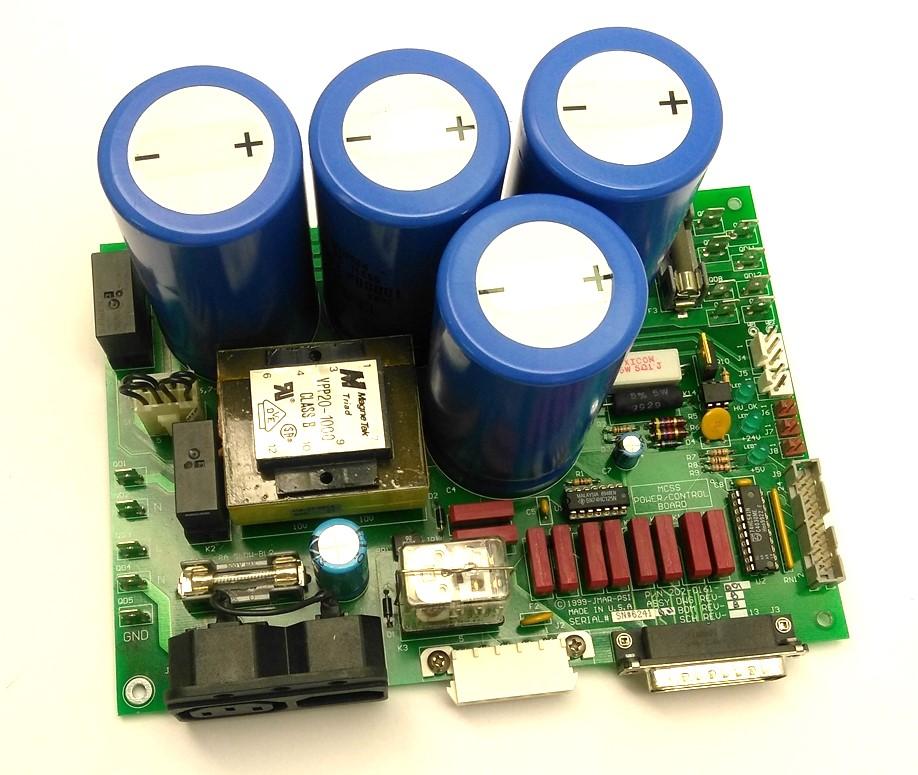 Used JMAR PSI 202-0161-001 Power Control Board, 4-Pin & 25-Pin D-Sub Connectors