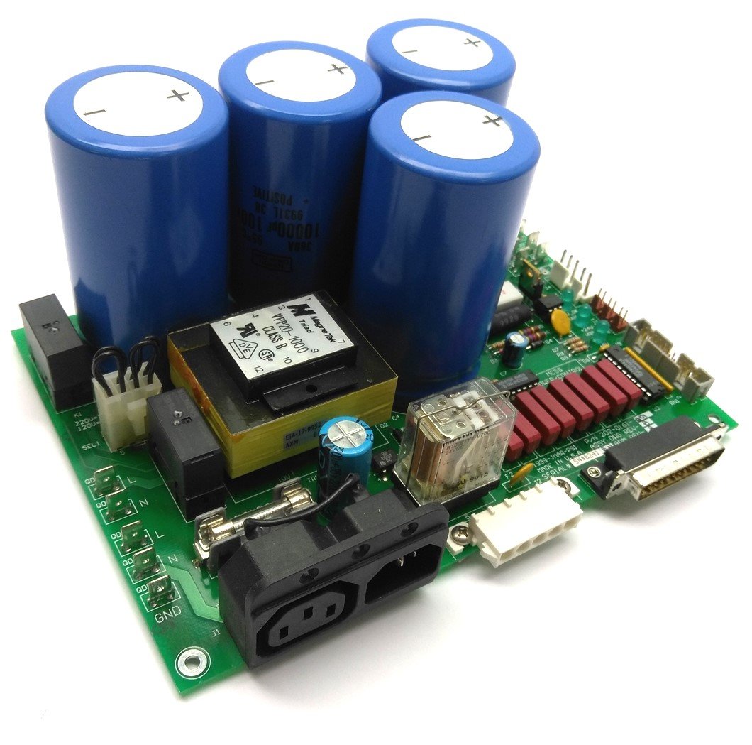 Used JMAR PSI 202-0161-001 Power Control Board, 4-Pin & 25-Pin D-Sub Connectors