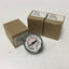 New Lot of 3 New SMC K40-KP0.7-N01MS Pressure Gauges, Range: 0-100psi (0-680kPa)