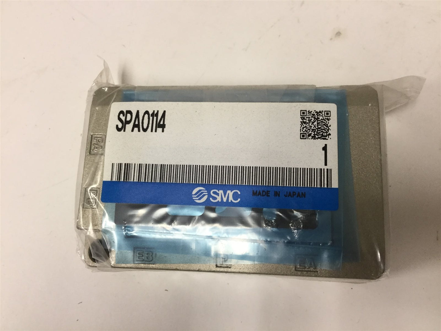 New Lot of 3 New SMC SPA0114 Subplates, Ports: 1/8" NPT and 1/4" NPT, 3.25" x 2.125"