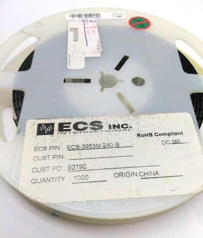 New Lot of 500 New ECS ECS-3953M-240 Standard Clock Oscillators, 3.3V 24MHz 50PPM