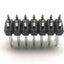 New Lot of 50 New AMP 640457-2 14-Pin Breakaway Headers, Spacing .1", 2 Rows, Tin