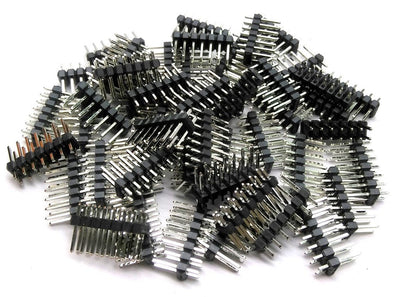 New Lot of 50 New AMP 640457-2 14-Pin Breakaway Headers, Spacing .1", 2 Rows, Tin