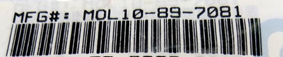 New Lot of 200 New Molex 10-89-7081 8-Pin Breakaway Headers, Spacing .1" 2 Rows, Tin