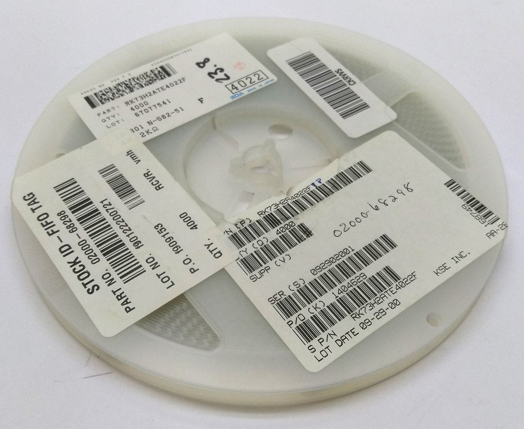 New Lot of 4000 New KOA Speer RK73H2ATE4022F Thick Film Resistor .125W ±1% 40.2k Ohm