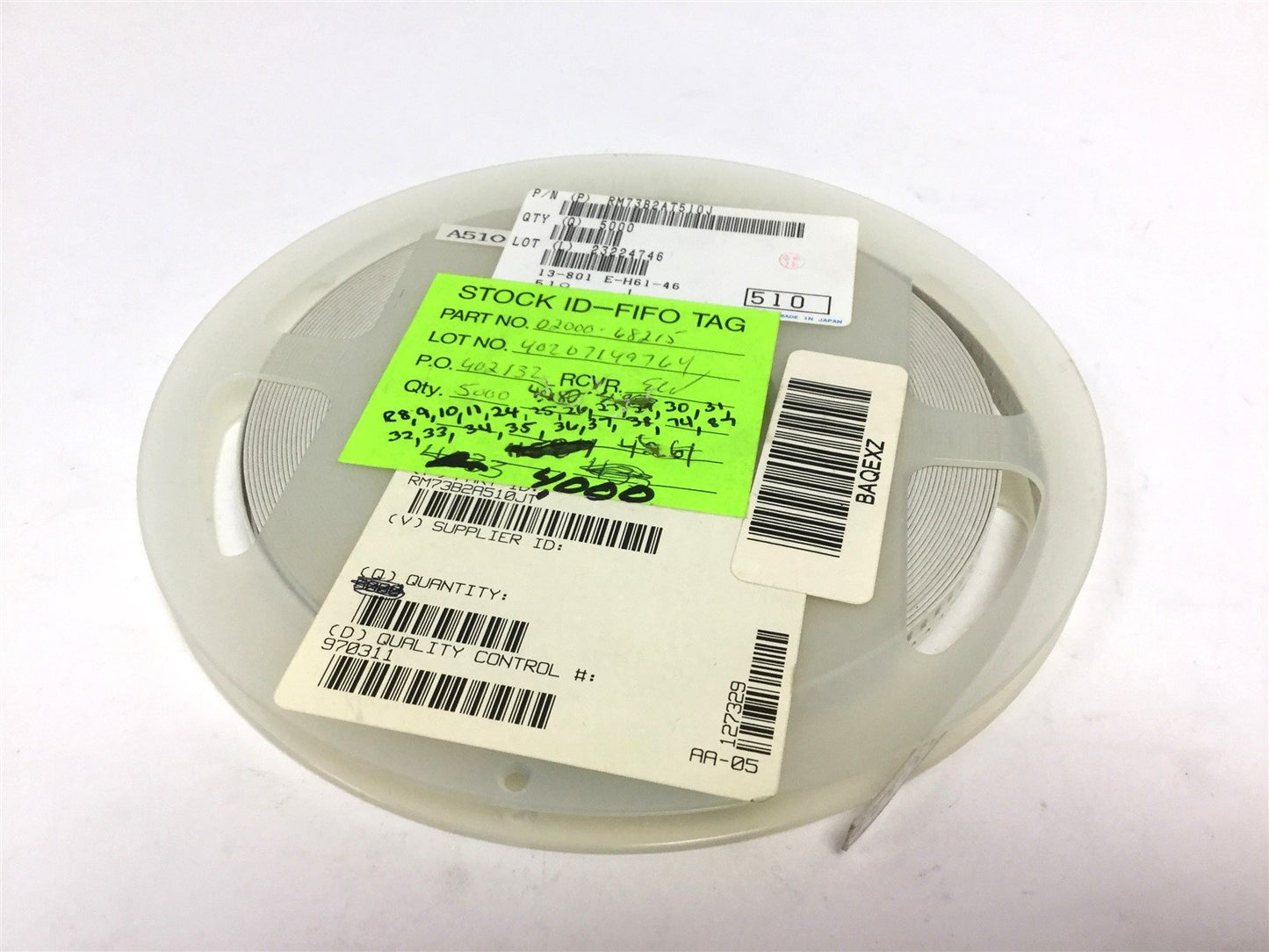 New Lot of 3900 New KOA Speer RM73B2AT510J Thick Film Resistor, Resistance: 51 Ohm