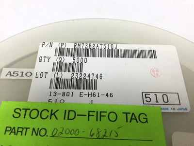 New Lot of 3900 New KOA Speer RM73B2AT510J Thick Film Resistor, Resistance: 51 Ohm