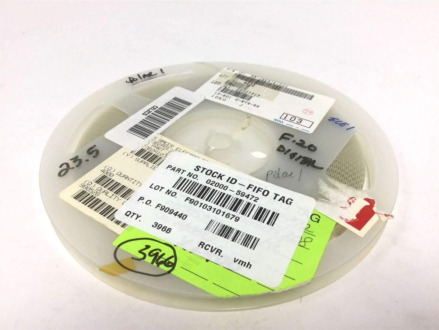 New Lot of 3800 New KOA RM73B2ATE103J Thick Film Resistor, Resistance: 10K Ohm