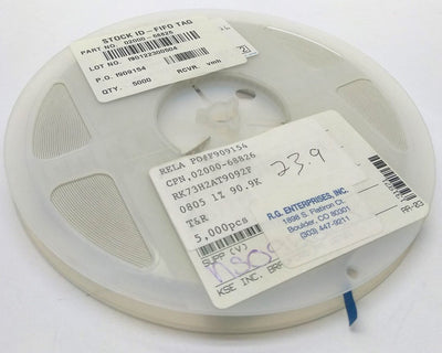 New Lot of 5000 KOA Speer RK73H2AT9092F Thick Film Resistor .125W ±1% 90.9k Ohm 150V