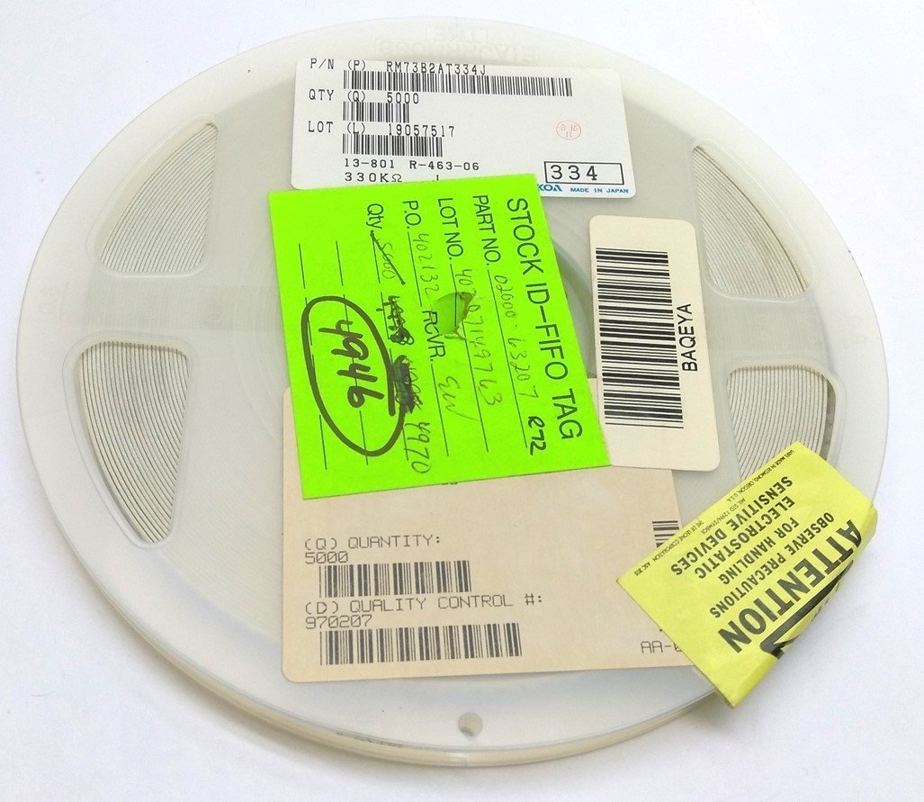 New Lot of 4000 KOA Speer RM73B2AT334J Thick Film Resistor .125W ±1% 330k Ohm 150V