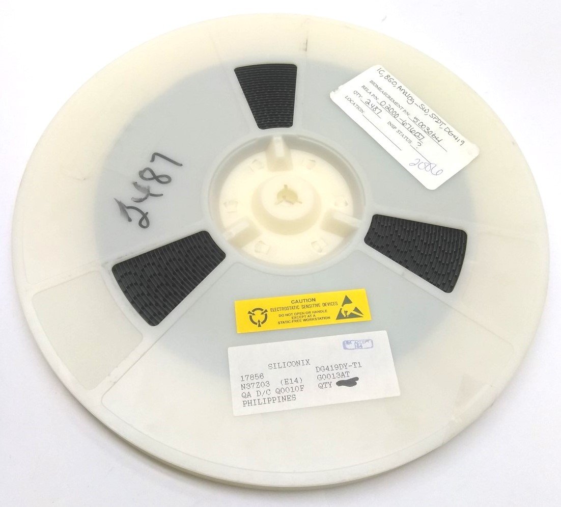 New Lot of 2000 New Siliconix DG419DY-T1 Analog Switch IC's, SPDT, 25V, 35 Ohms