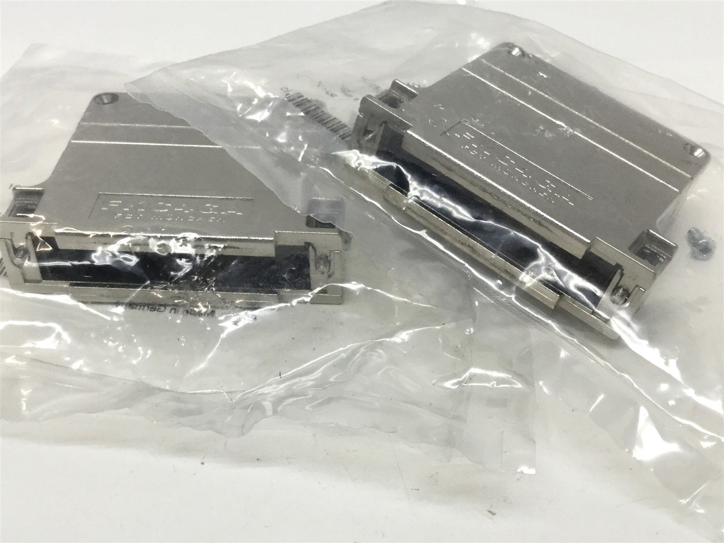 New Lot of 2 FCT Electronic FKC4GAE D-Sub Backshell, Straight w/ M&F DB37 Connectors