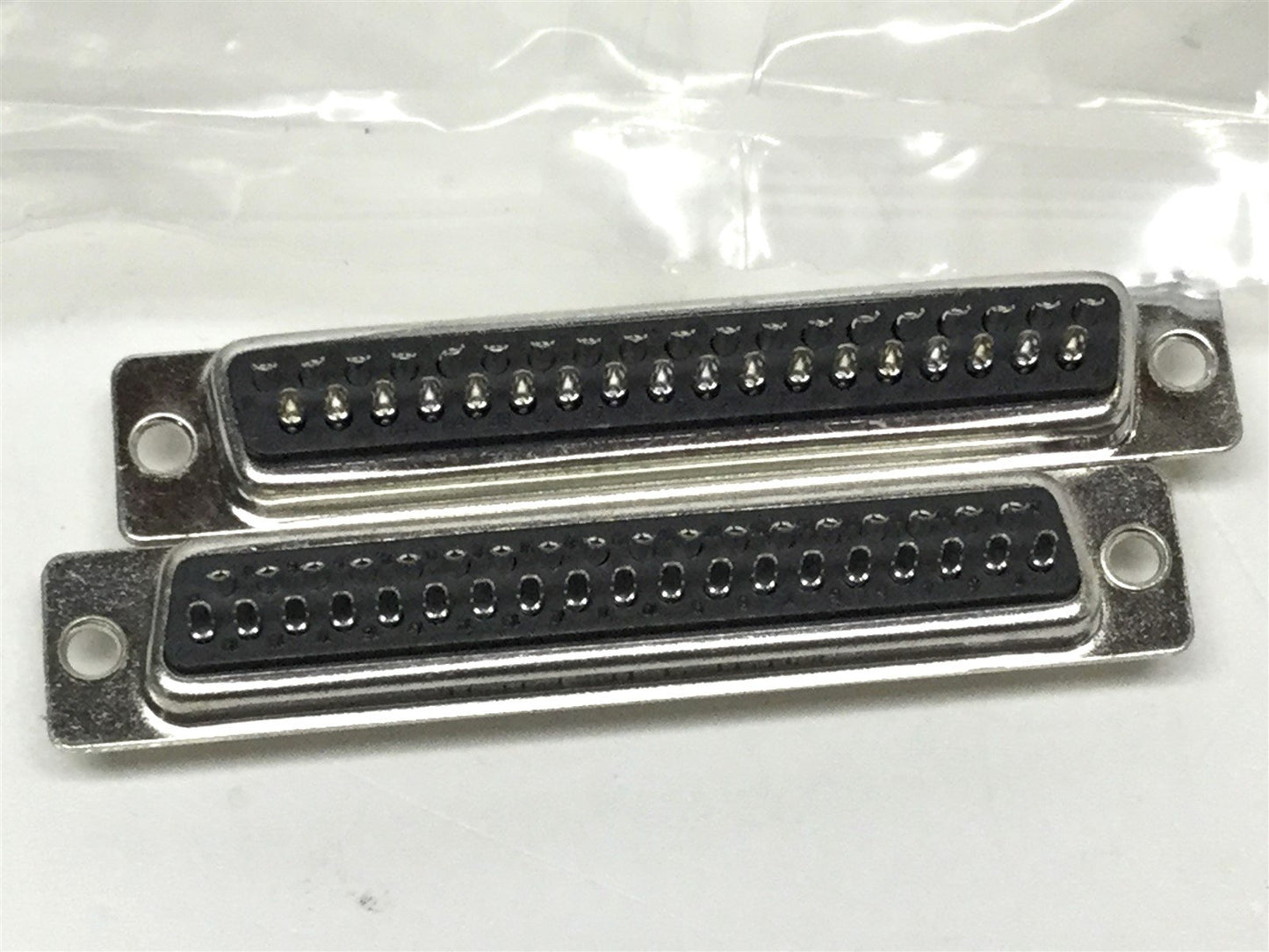New Lot of 2 FCT Electronic FKC4GAE D-Sub Backshell, Straight w/ M&F DB37 Connectors