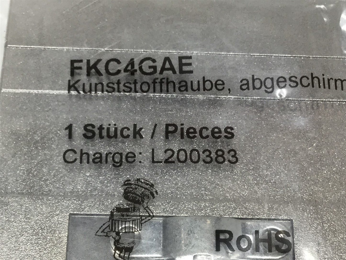 New Lot of 2 FCT Electronic FKC4GAE D-Sub Backshell, Straight w/ M&F DB37 Connectors