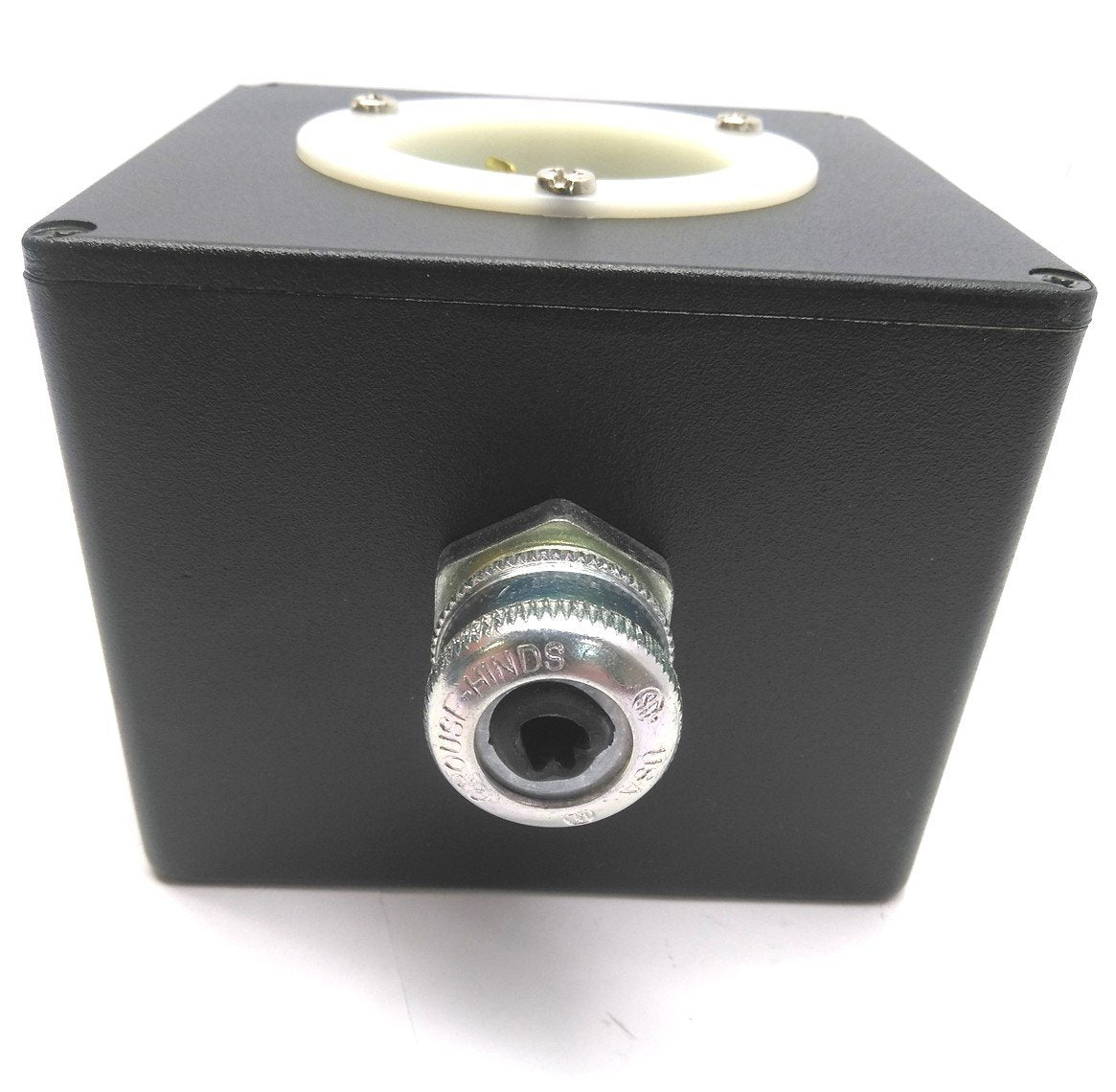 Used Hubbell HBL2415 Turn-Locking Male Receptacle & Enclosure, 3 Pole, 20A, 125/250V