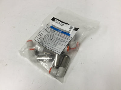 New Lot of 10 New SMC KQ2L11-14-X225 Solenoid Valve Fittings, Connection: 3/8" Tube