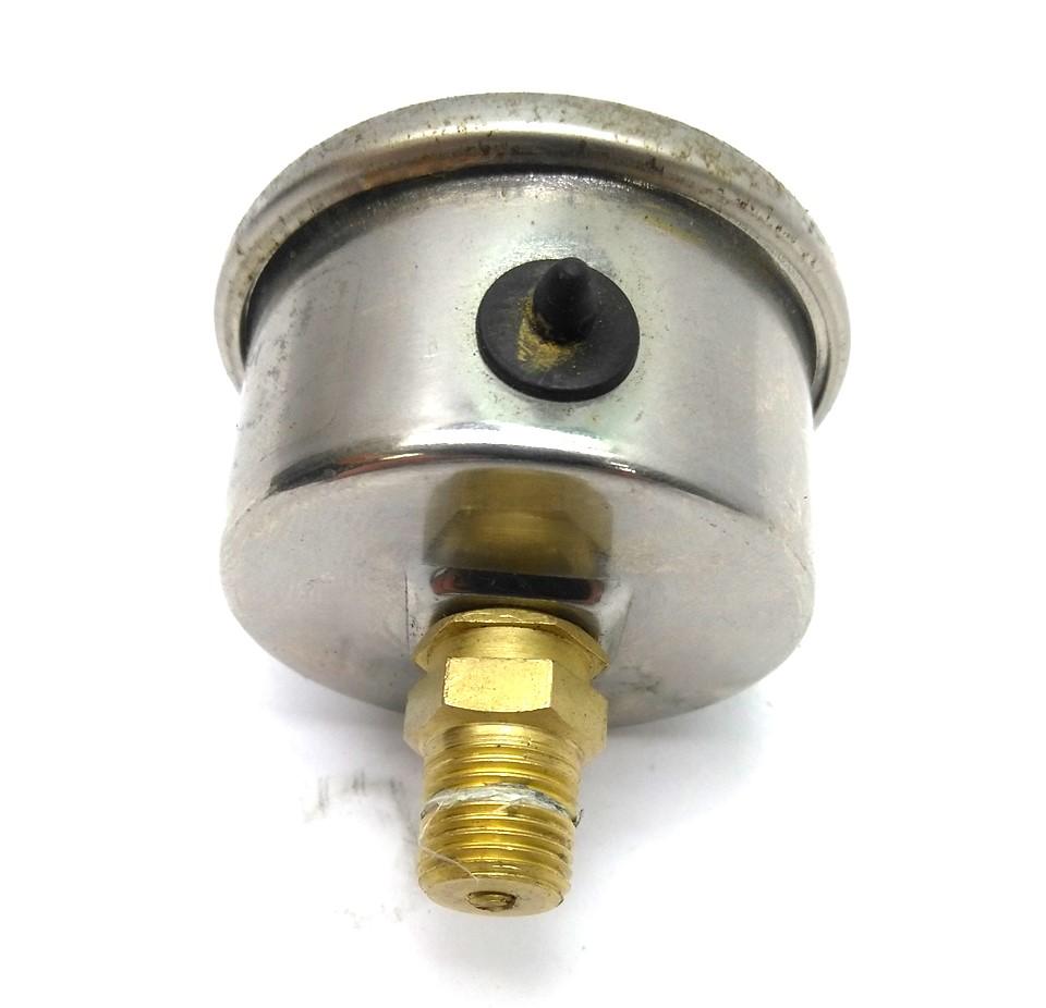 Used Lot of 3 Liquid Filled Pressure Gauge 1.57" Face 0-160PSI Back 1/8"NPT Stainless