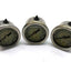 Used Lot of 3 Liquid Filled Pressure Gauge 1.57" Face 0-160PSI Back 1/8"NPT Stainless