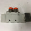 Used SMC SY7120-5WOZ-N11T Solenoid Valve, 2-Position 5-Ports, Voltage: 24VDC